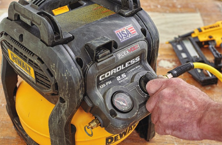 dewalt flexvolt cordless air compressor